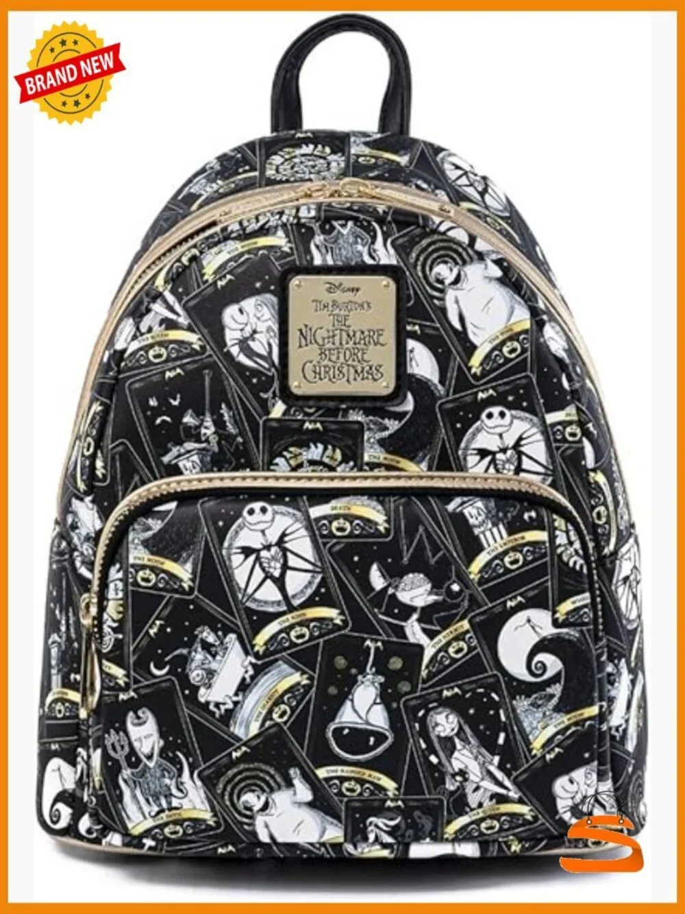 Nightmare Before Christmas Tarot Card Shoulder Bag Purse Double Strap